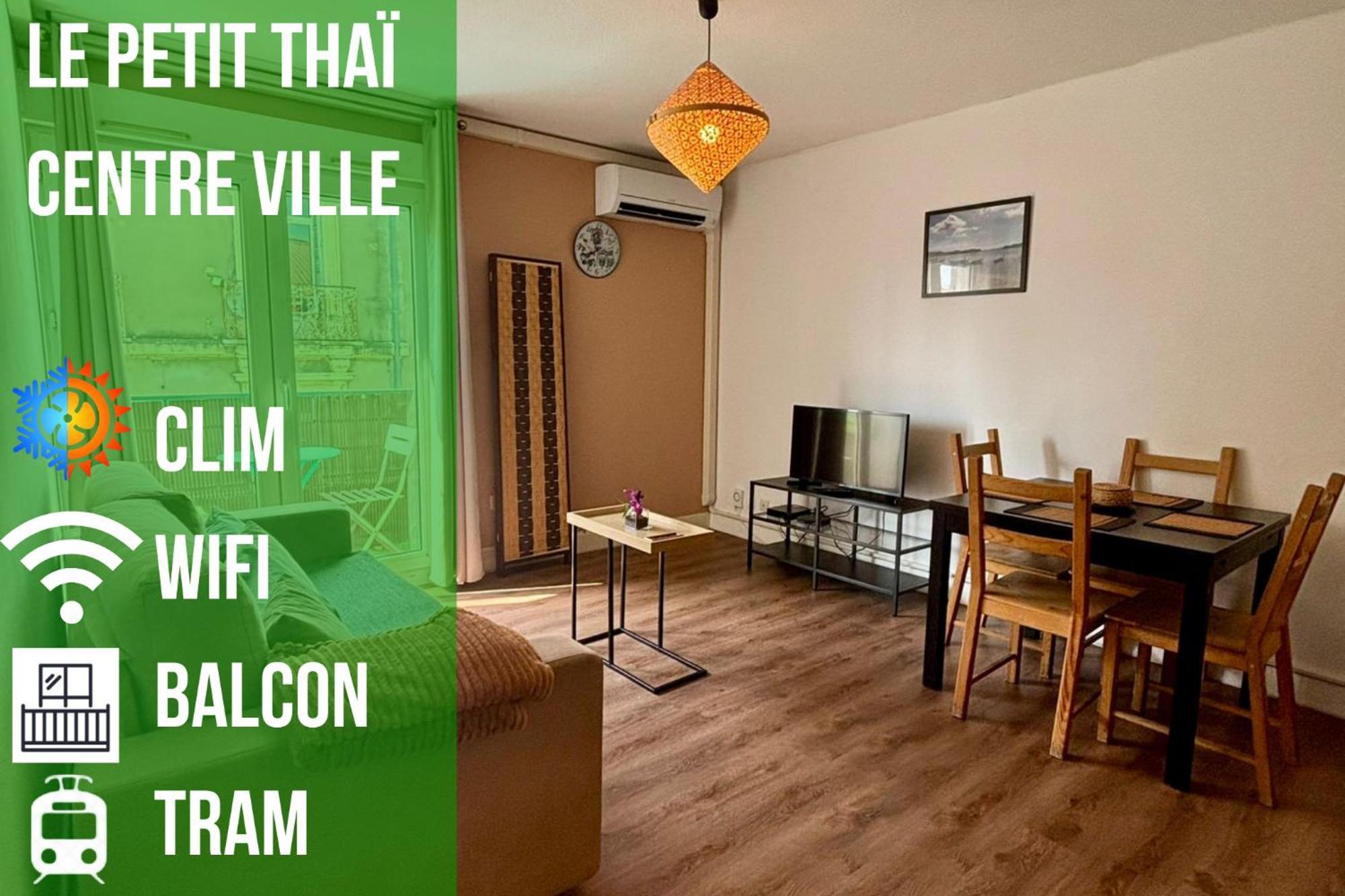 Le Petit Thai Appart 2 Pieces Zen Centre Ville Montpellier Eksteriør bilde